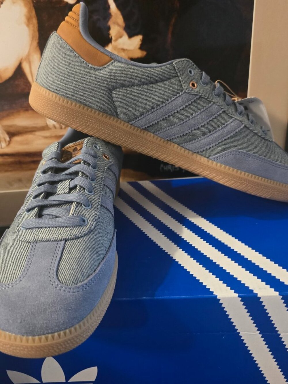adidas Originals Samba OG Denim Gum Men's Size 12 US Lifestyle Shoes IH6816 NEW
